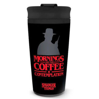 Coffee and Contemplation Stranger Things Travel Mug